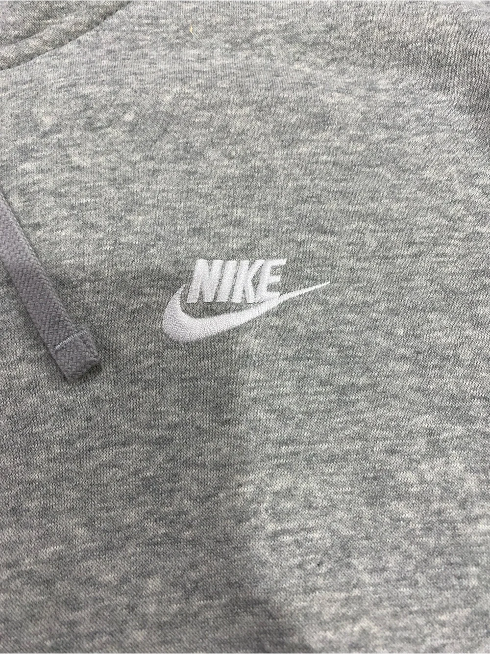Nike Light Gray Full-Zip Hooded Sweatshirt